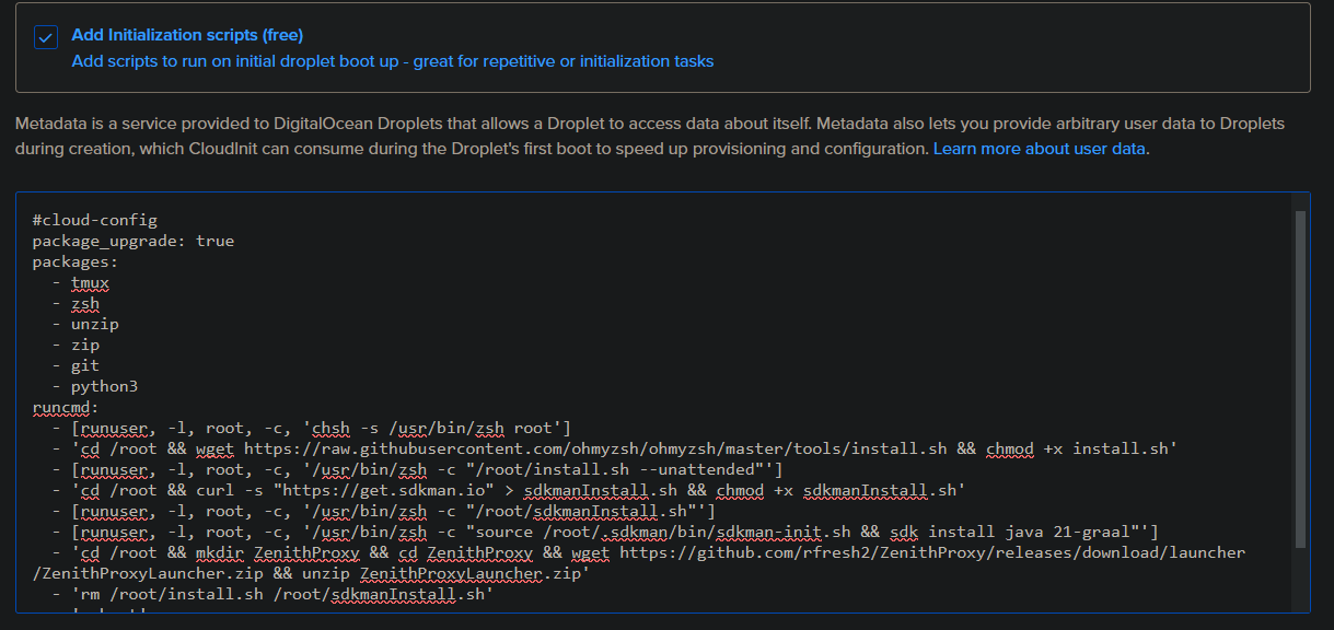 Copy Paste the Setup script